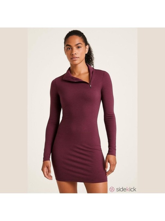 Athleta Dresses & Skirts - Athleta Purple wool blend longline sweater dress size Small 880254 Athletic